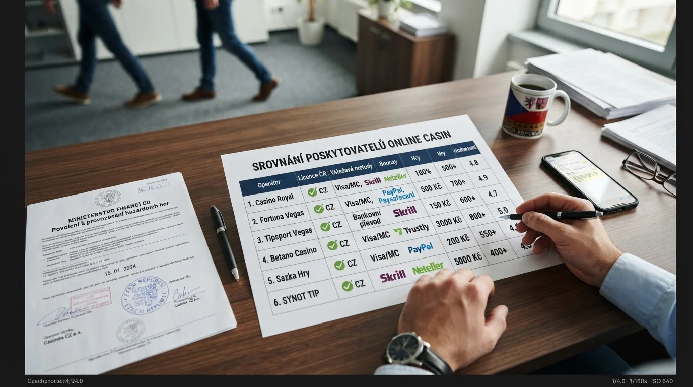 Srovnání licencovaných českých kasin podle rychlých platebních metod