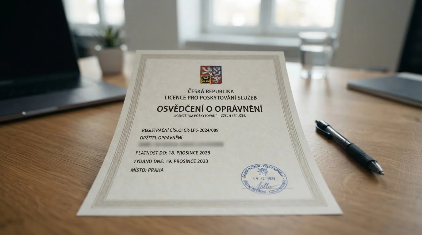 Česká licence MFČR pro legální online kasina s bankovním převodem