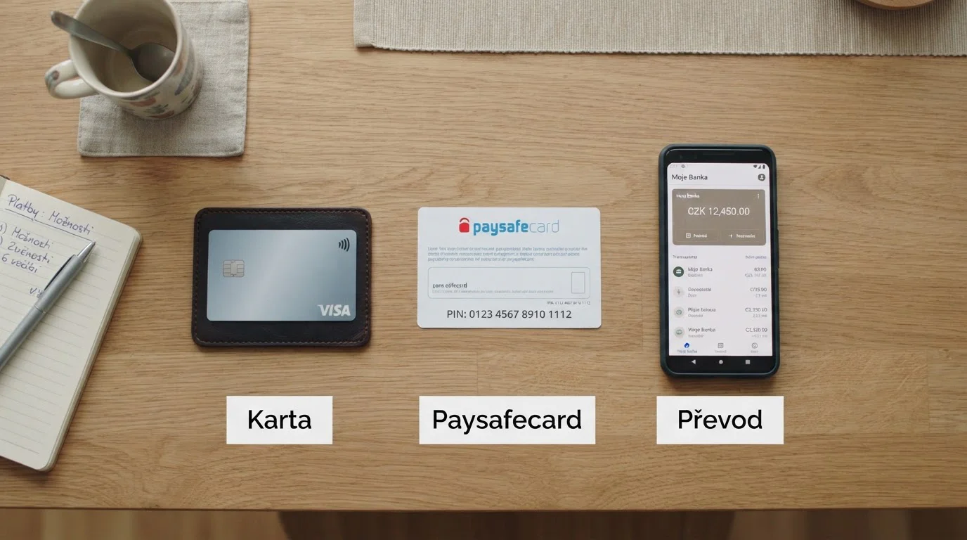 Srovnání platebních metod pro vklad na automaty