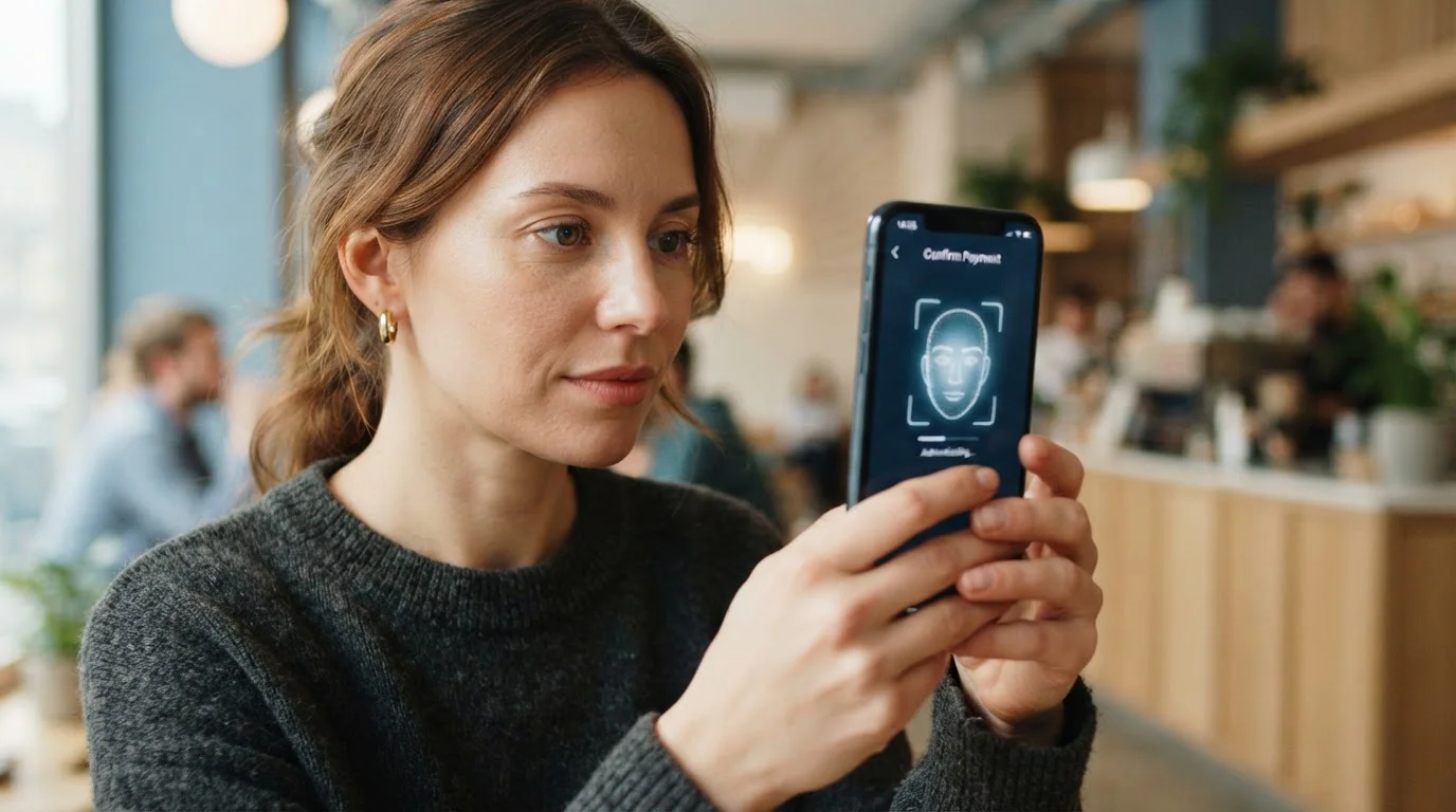 Potvrzení vkladu přes Apple Pay pomocí Face ID na telefonu
